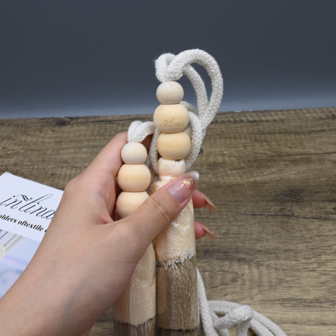 INLINAS Curtain Holders of Textile Material: Premium Nordic-Style Decorative Tassel Curtain Tiebacks for Elegant Home Decor