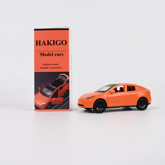 HAKIGO Orange Inertia Powered Model Cars Diecast Toy Car with Openable Doors for Kids