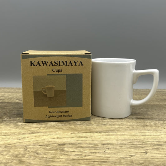 KAWASIMAYA Large Capacity Ceramic Coffee Mugs, Clear Drinking Cups for Home and Office