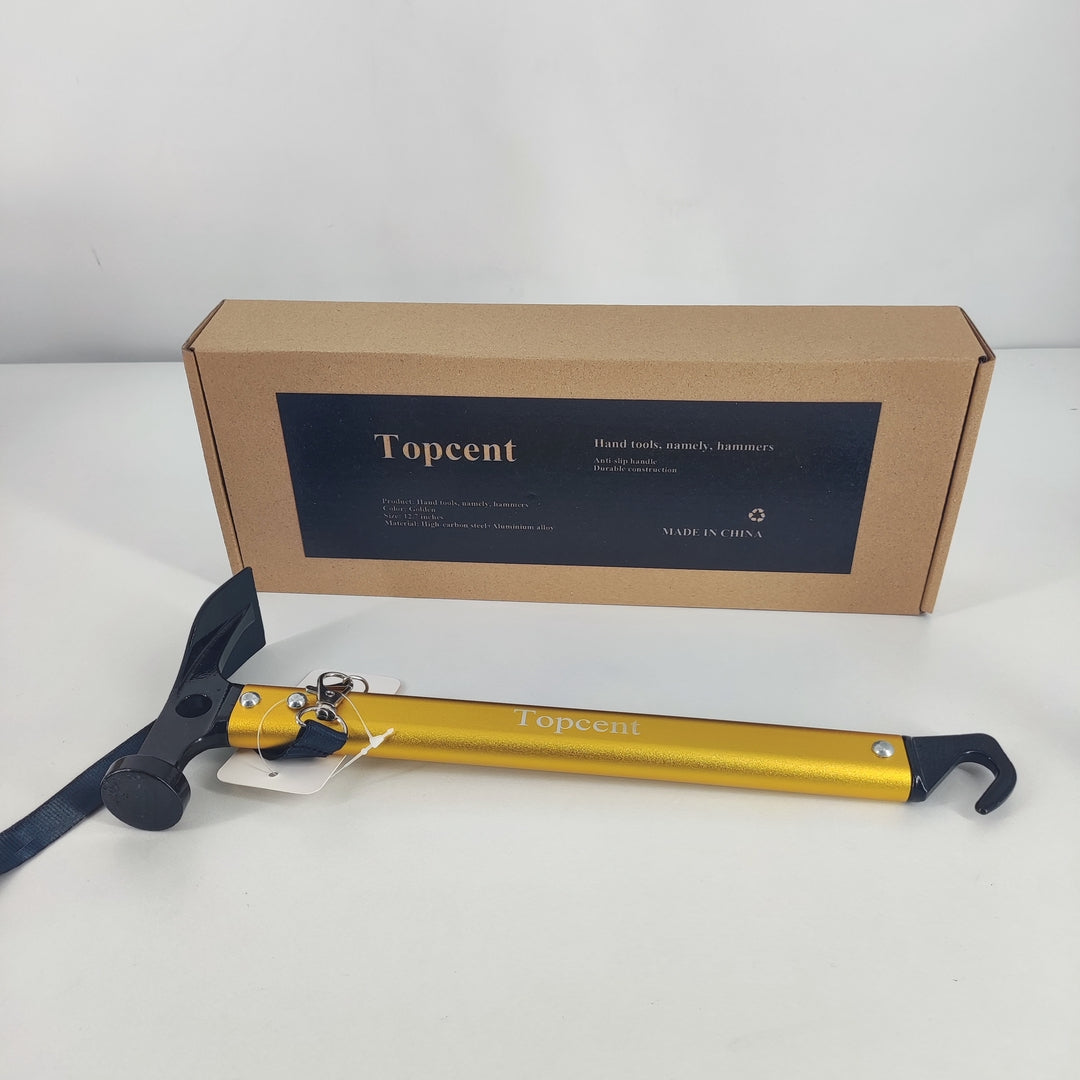 Topcent Hand Tools, Namely, Hammers - Lightweight Outdoor Aluminum Alloy Handle Hammer for Camping and Outdoor Activities
