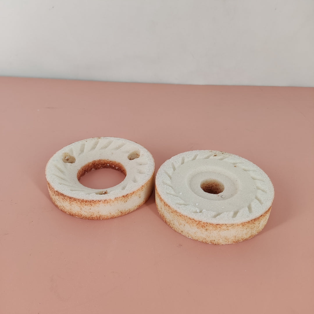 Coresic Commercial Grinder Stones for Sesame & Peanut Butter Machines - 100 & 160 Model, 6" Diameter with 1.18" Inner Circle