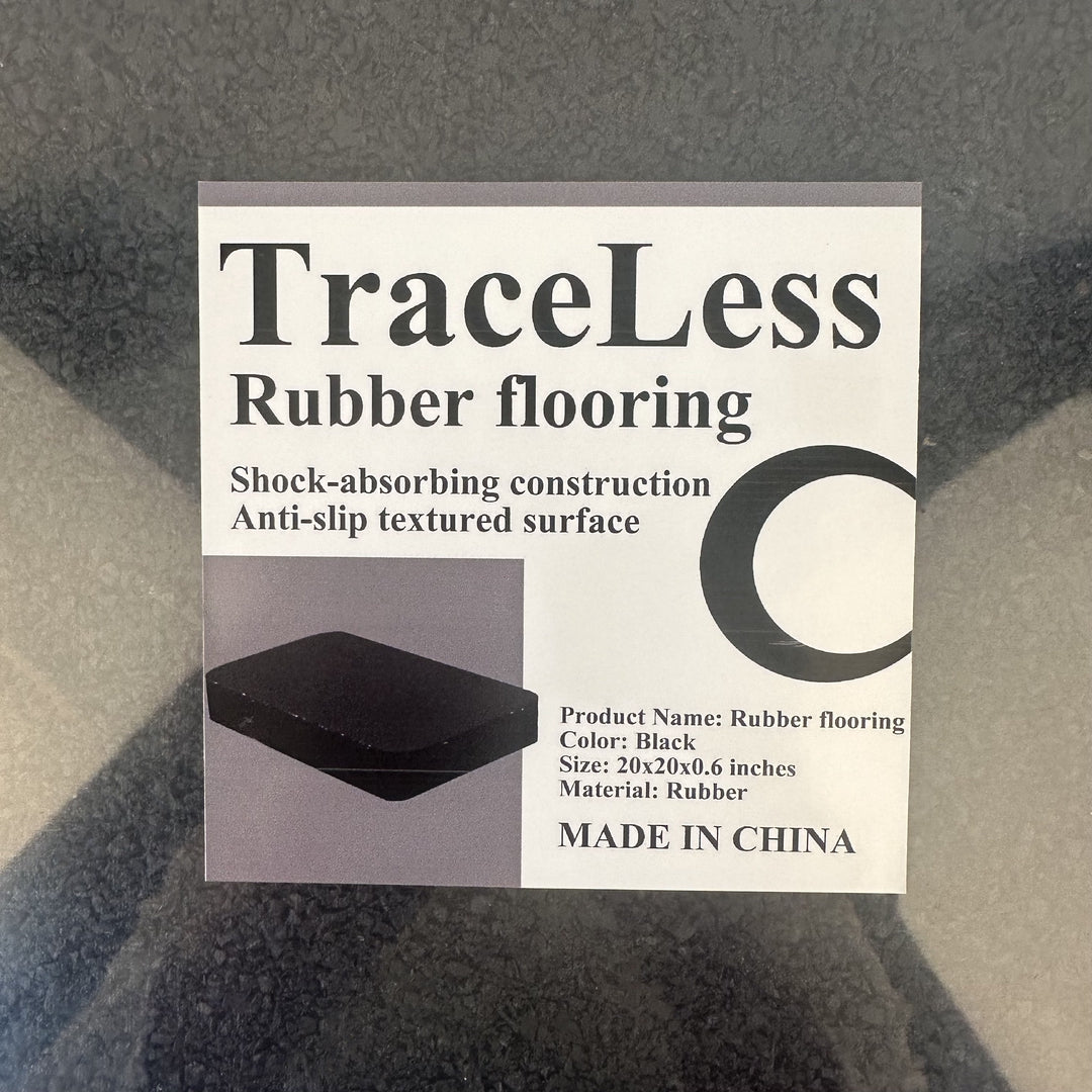 TraceLess Fitness Gym Rubber Floor Mat – Professional-Grade, Shock-Absorbing, and Noise-Reducing Mats for Home and Gym Use