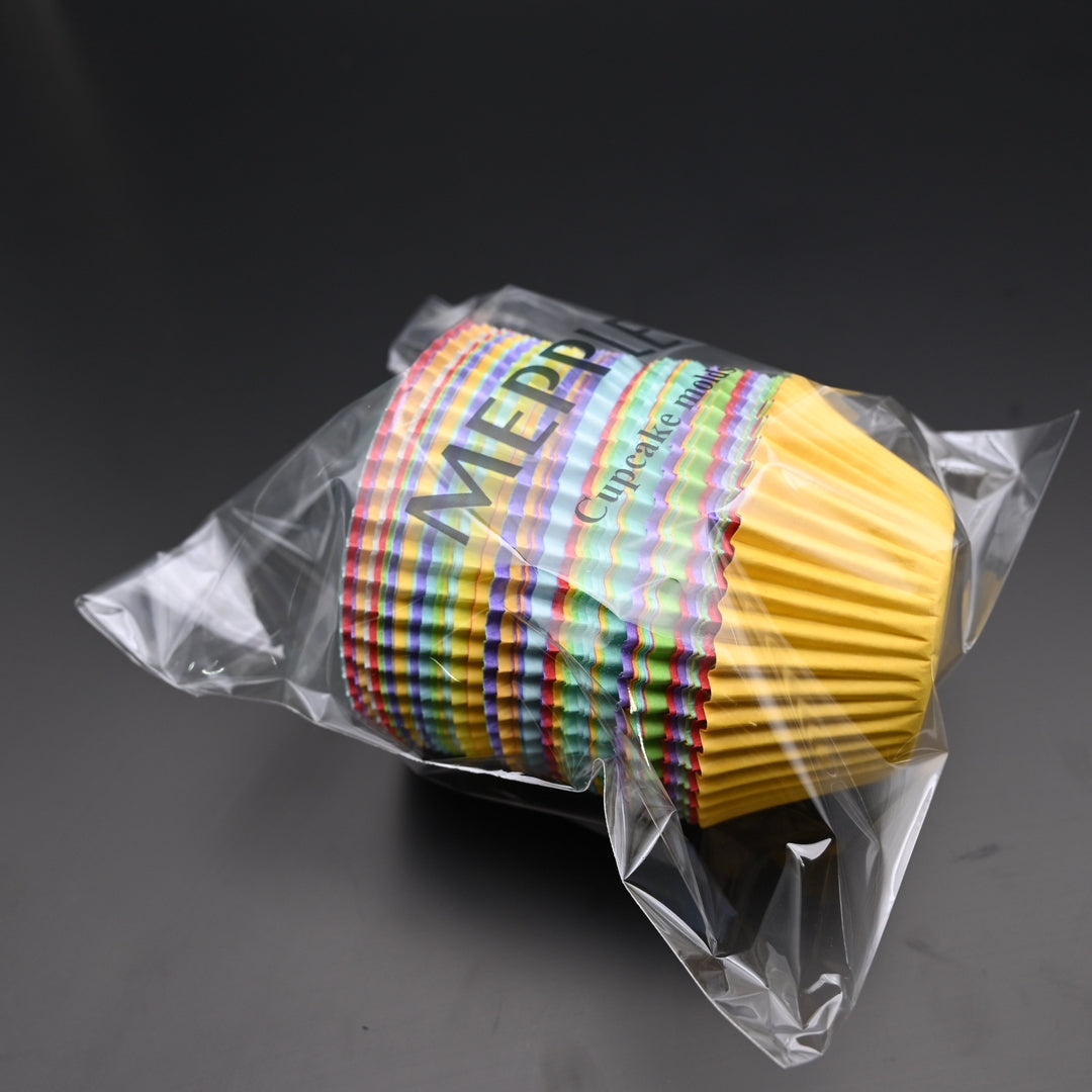 MEPPLE Premium Cupcake Molds - Oven Safe Baking Cups for Perfect Cupcakes, Easy Cleanup & Ideal for Any Occasion