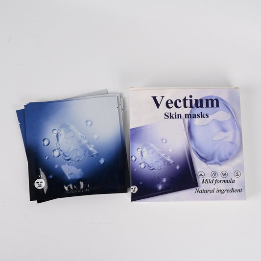 Vectium Nicotinamide Hyaluronic Acid Skin Masks Deep Hydrating & Brightening Facial Treatment