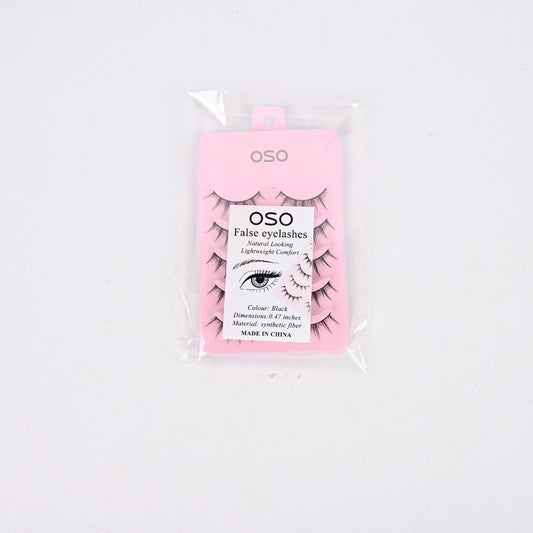 OSO False Eyelashes Five Pairs Dramatic Devil Charm Long Handmade Reusable Lashes Glamour Makeup Beauty Accessories