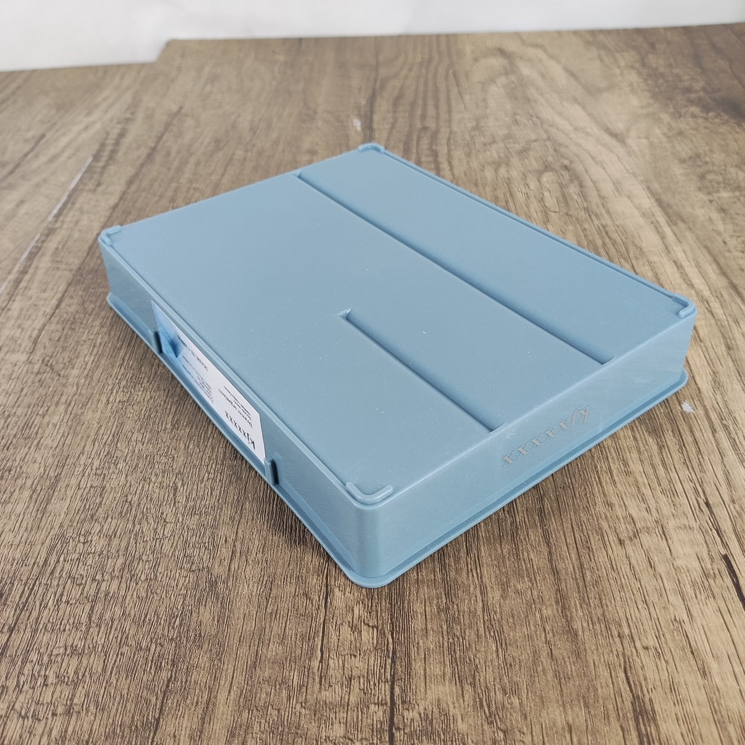 kjxxxxx Blue Drawer Organizers - Compact 7.8 x 6.1 x 1.3 Inches, Durable PP Material for Efficient Storage and Decluttering