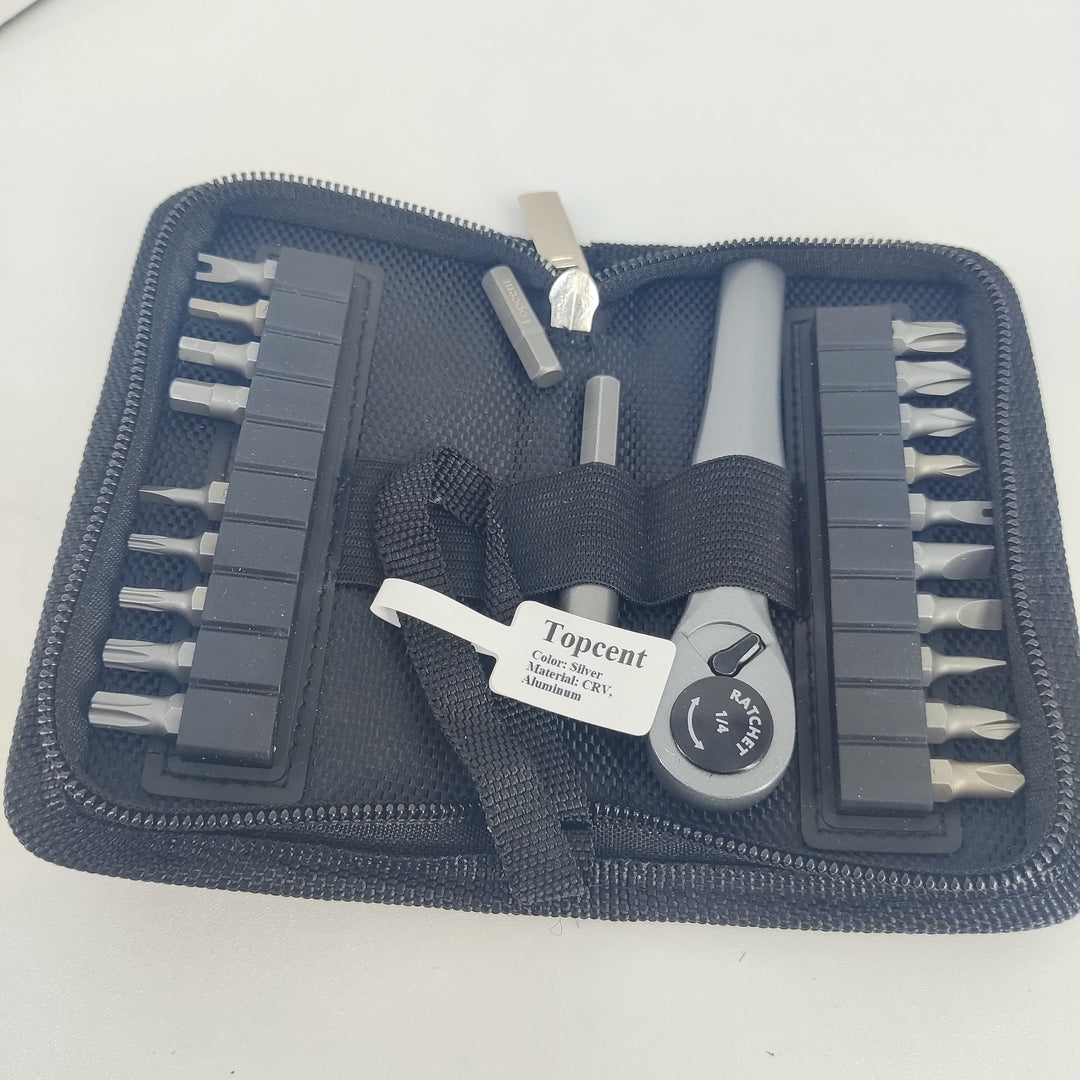 Topcent Portable Hand Tools, Namely, Screwdrivers – 22-Piece Ratchet Screwdriver Set