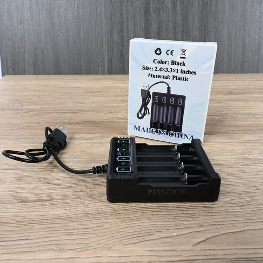 samduo YH 04A 4 Slot USB Battery Charger for AA AAA NiMH NiCd 1.2V Fast Charging Dock