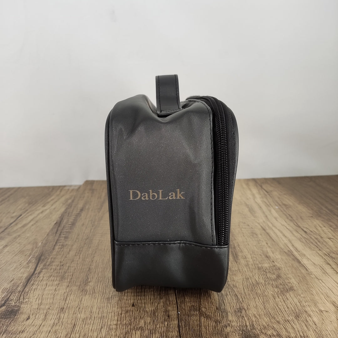 DabLak Portable Cosmetic Carrying Case sold empty 64871 Black - Medium Size Thickened Fabric Storage