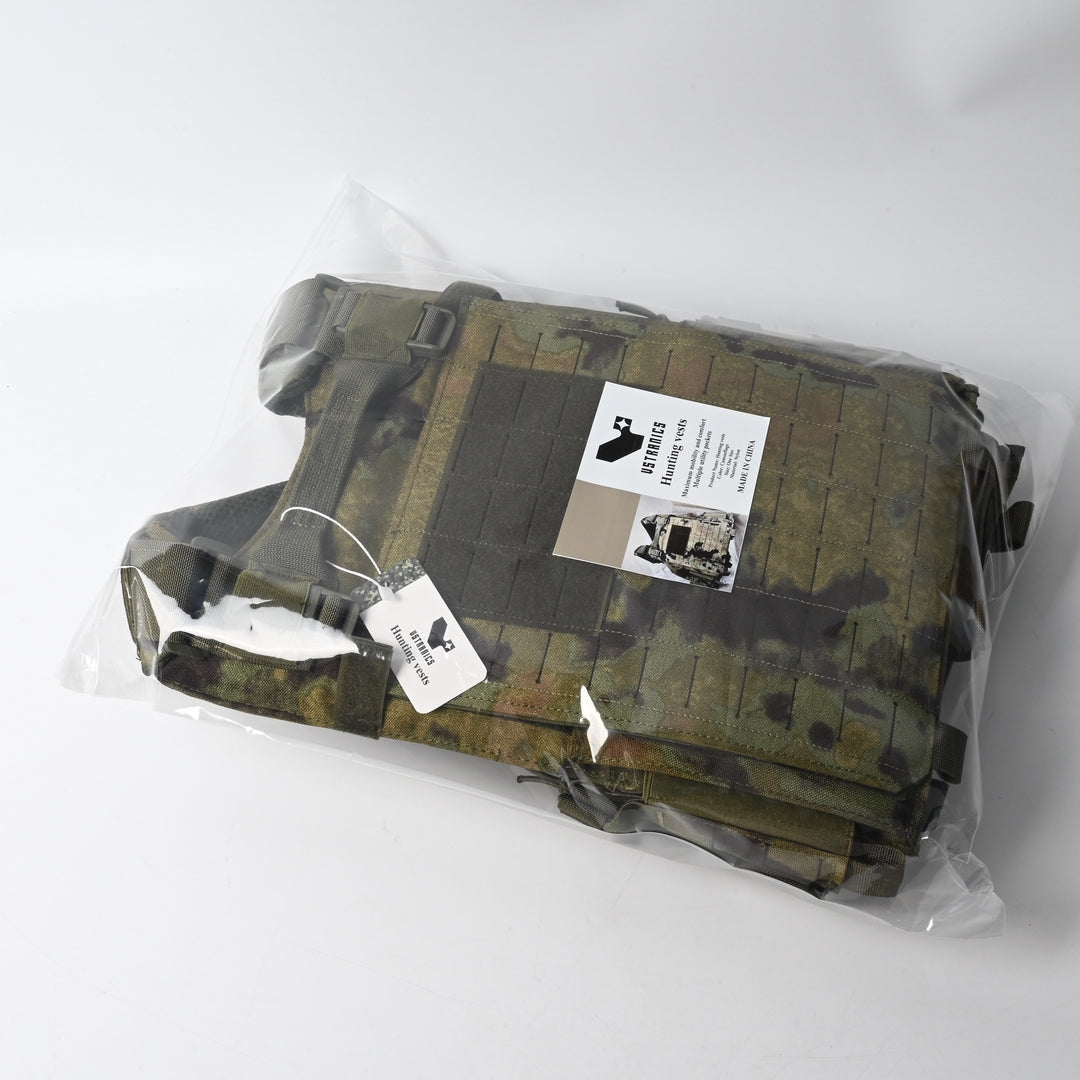 VSTRANICS Camouflage Hunting Vest for Men, Lightweight Nylon Outdoor Hunting Gear, One Size Fits Most