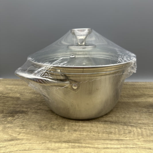 KAWASIMAYA Cauldrons 8-Inch Stainless Steel 304 Multipurpose Pot with Steamer and Steel Handle