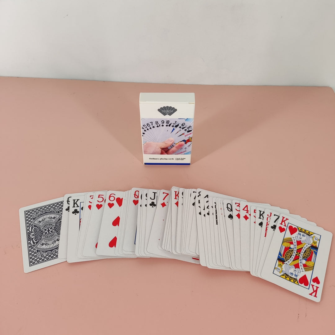 HUYOJSBDJ Poker Playing Cards Set for Home Use, Table Game, Durable Paper Cards for Adults - 2.2 x 3.3 inches
