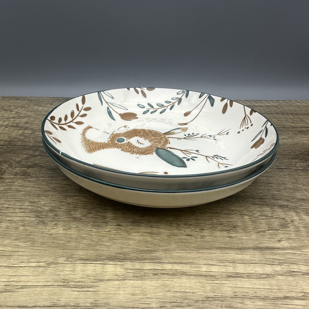 KAWASIMAYA Ceramic Dinner Plates, Set of 6 | Microwave & Dishwasher Safe Porcelain Dinnerware | 10-Inch White Serving Plates