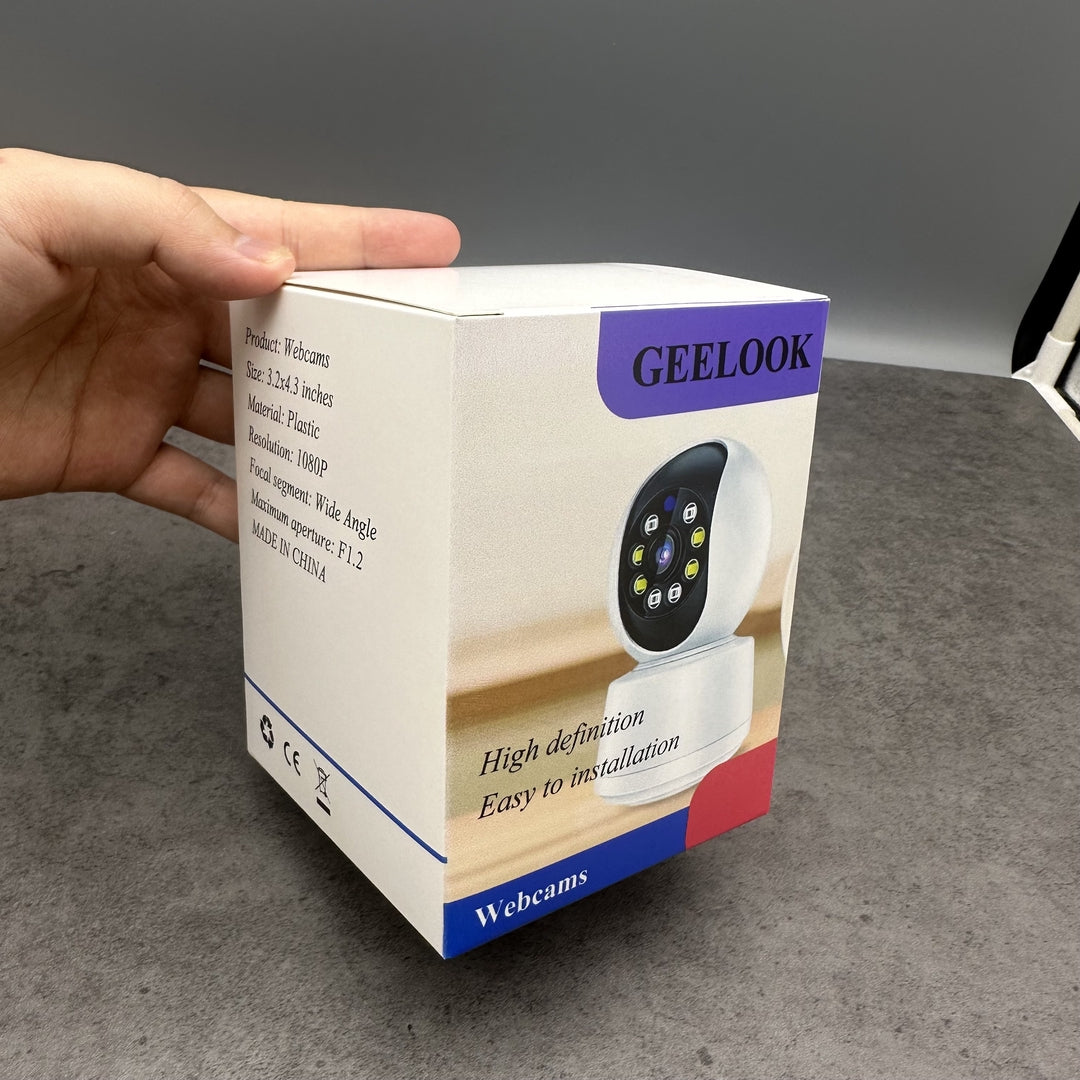 GEELOOK Modern Security Webcams System With 360 Degree Panoramic Camera Professional Monitoring Device Smart Home Office Surveillance Equipment