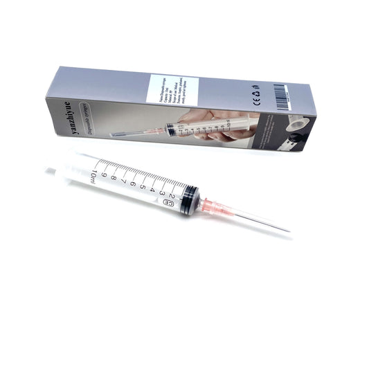yanzhiyue Disposable syringes Disposable Medical Syringe 10ml PP Sterile Graduated Scale Sturdy Plunger Good Air Tightness Single Use