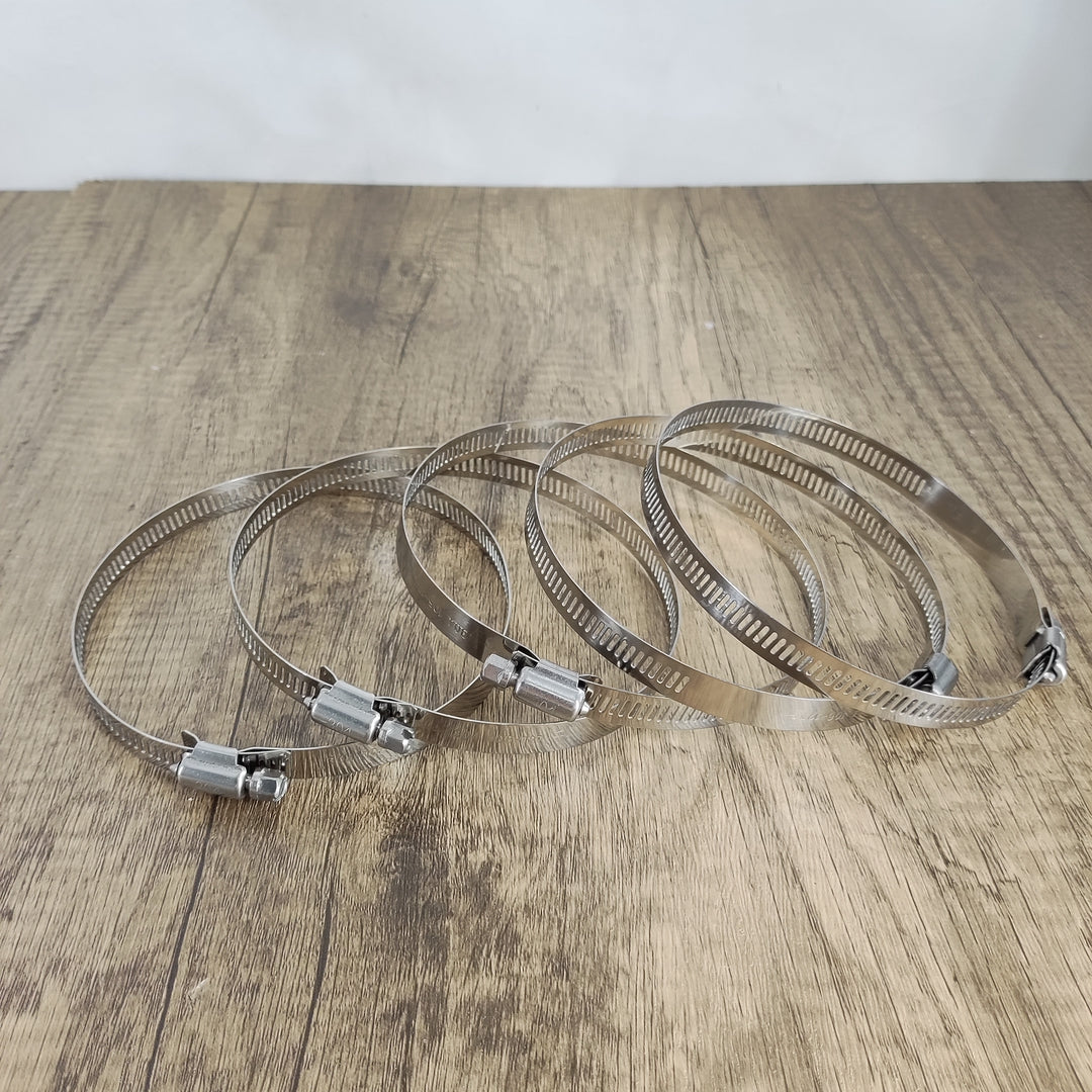 TEXNINC Stainless Steel Metal pipe clips - Resistant, Adjustable, Easy Screw Tightener