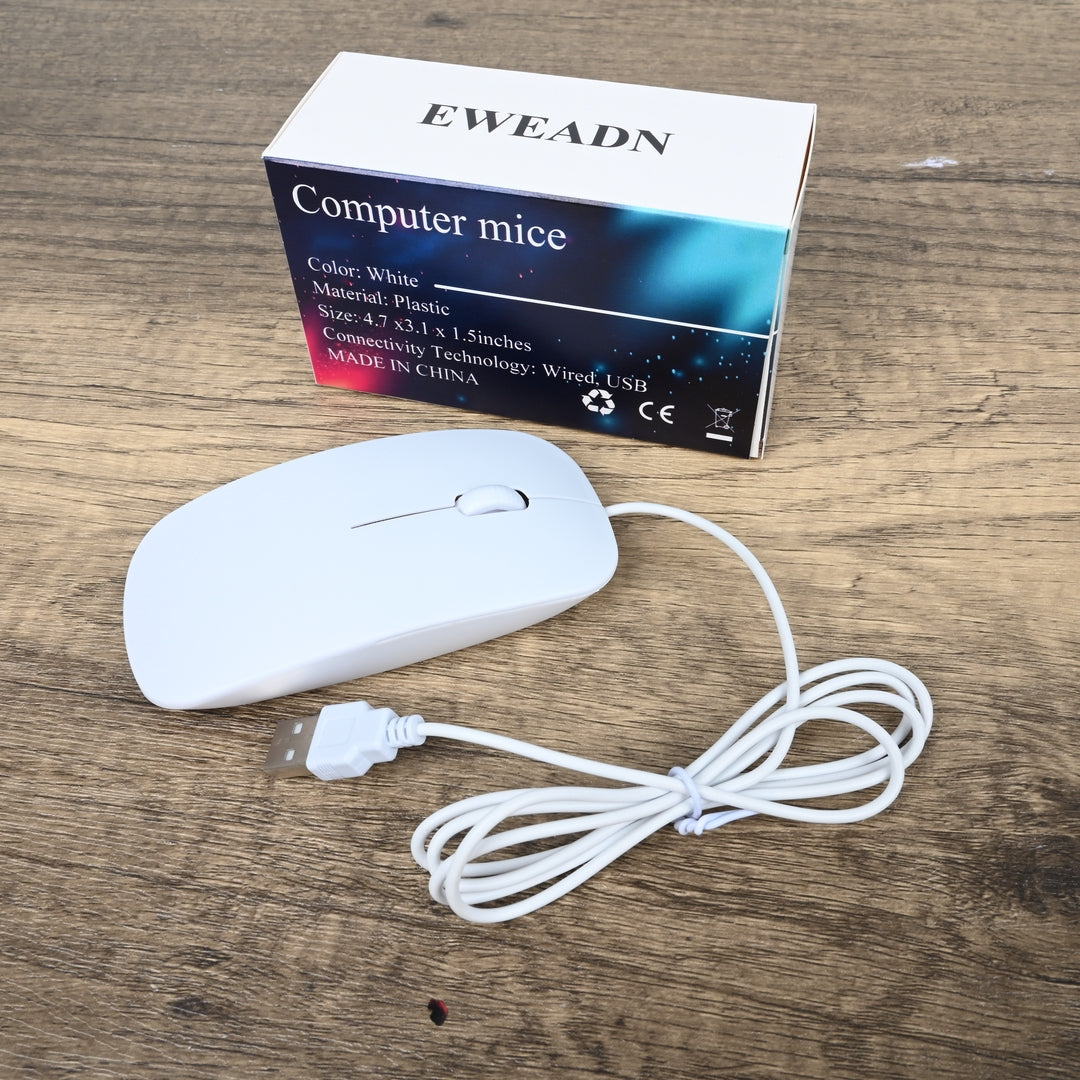 EWEADN Ultra-Slim Wireless Computer Mice for Laptop & Desktop