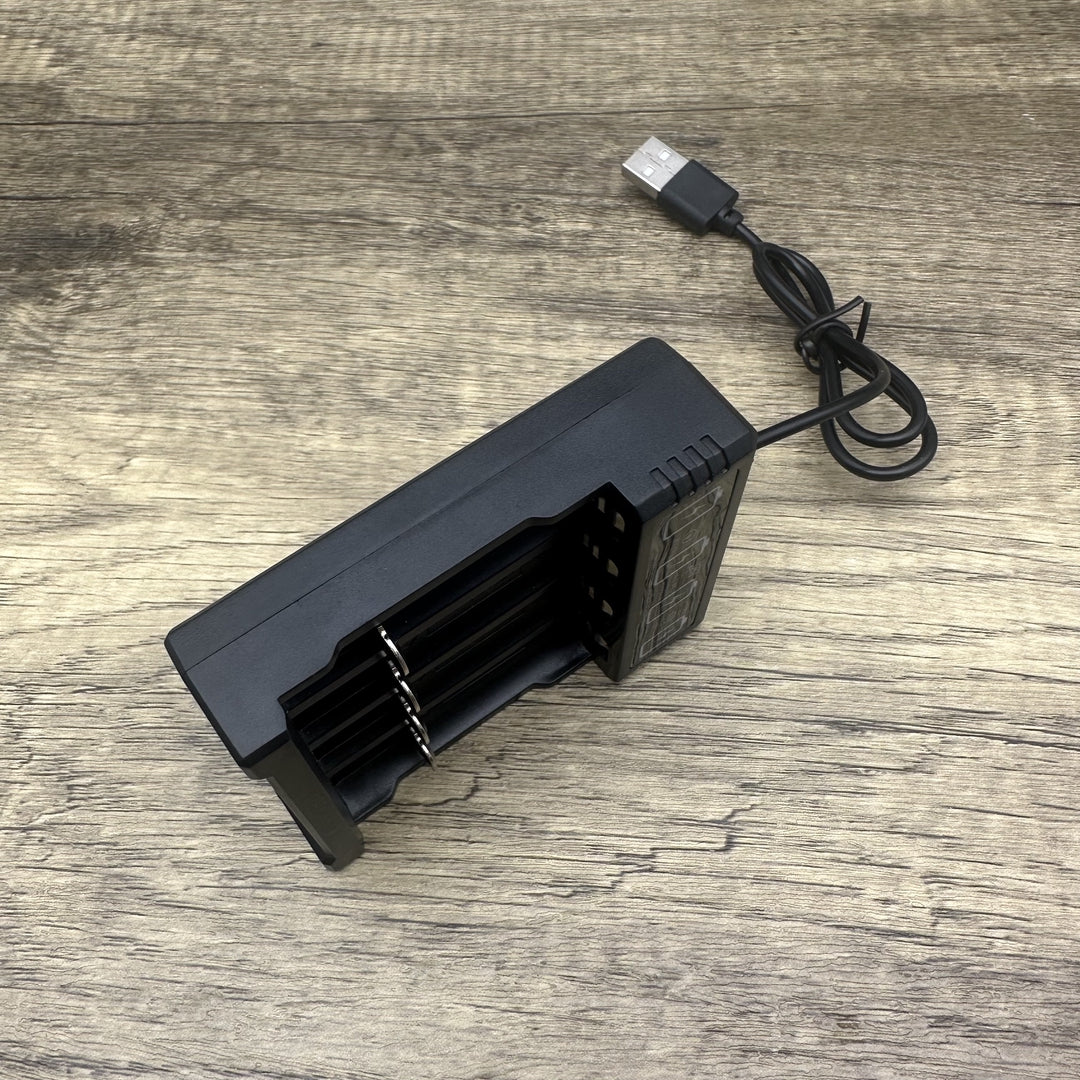 HOSIM 4-Slot USB Battery Charger – Fast, Portable, and Universal Charger for AA and AAA Rechargeable Batteries