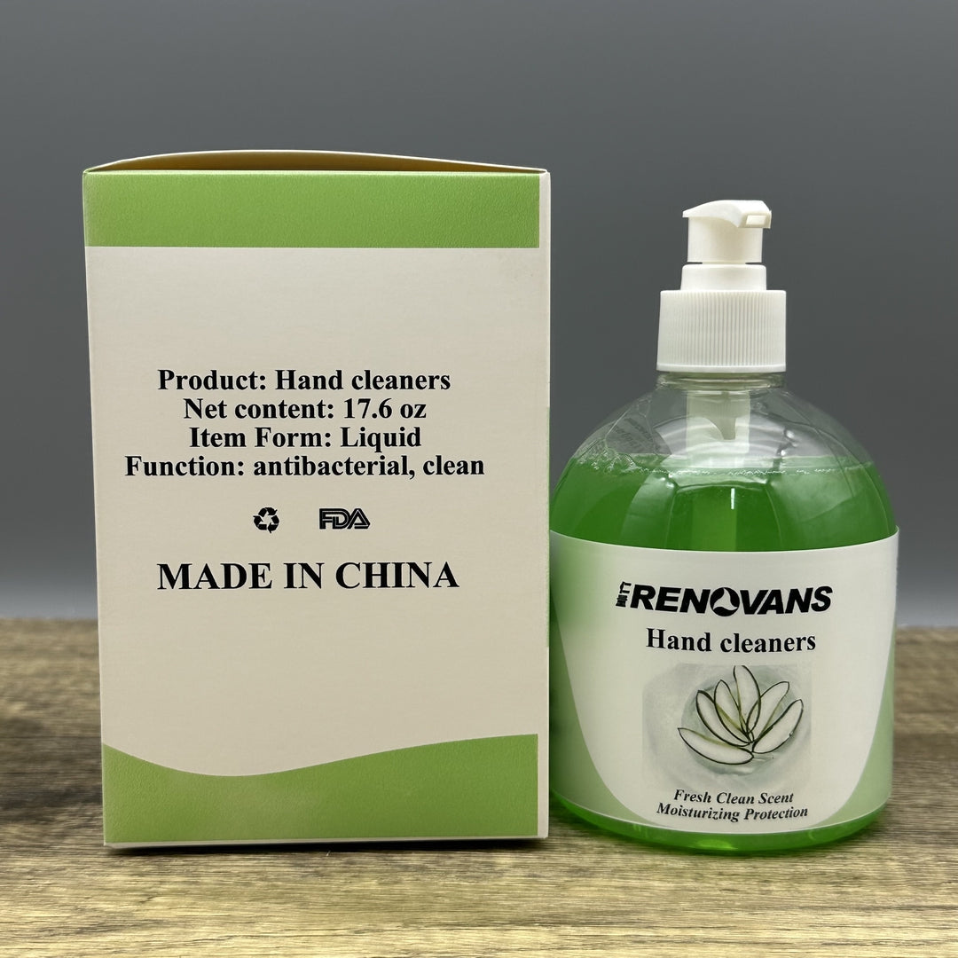 RENOVANS Gentle & Hydrating Hand Cleaners with Aloe Vera Extract for Daily Use - Dermatologist Recommended with Germ-Killing Formula
