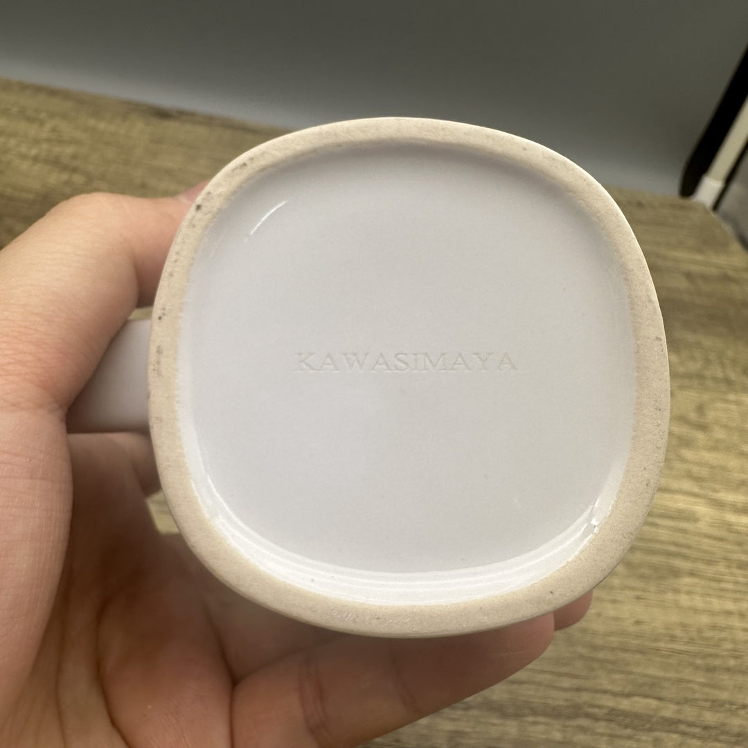KAWASIMAYA Large Capacity Ceramic Coffee Mugs, Clear Drinking Cups for Home and Office