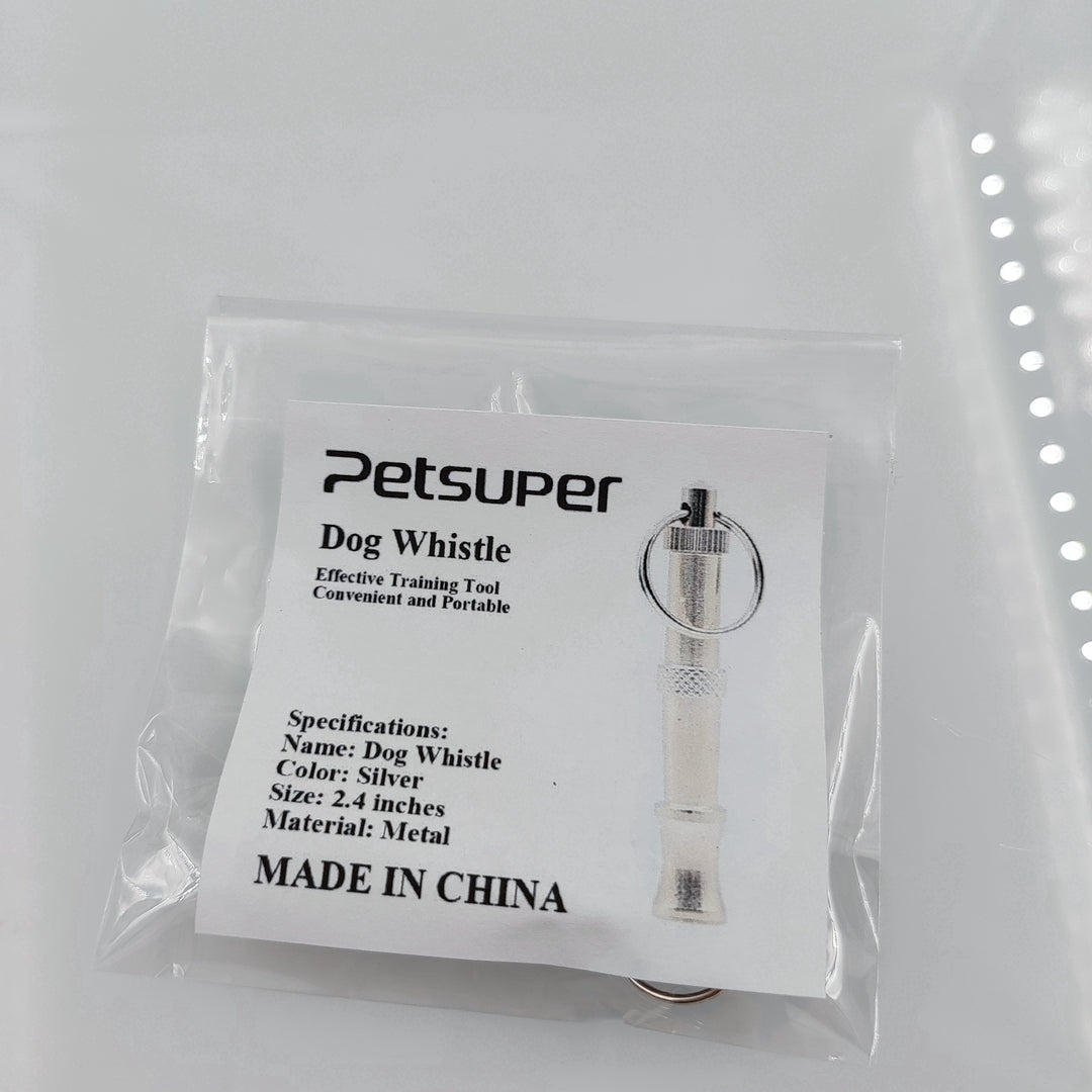 Silver Dog Whistle Professional Ultrasonic Dog Whistle to Stop Barking