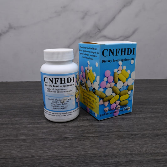 CNFHDI Unflavored Iodine Supplement Tablets - Dietary Food Supplement for Adults