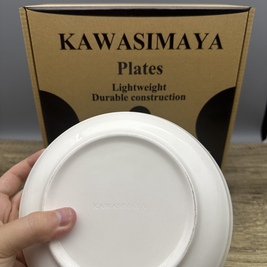 KAWASIMAYA Modern Ceramic Dinnerware Set | 16-Piece Plates and Bowls Collection for Kitchen