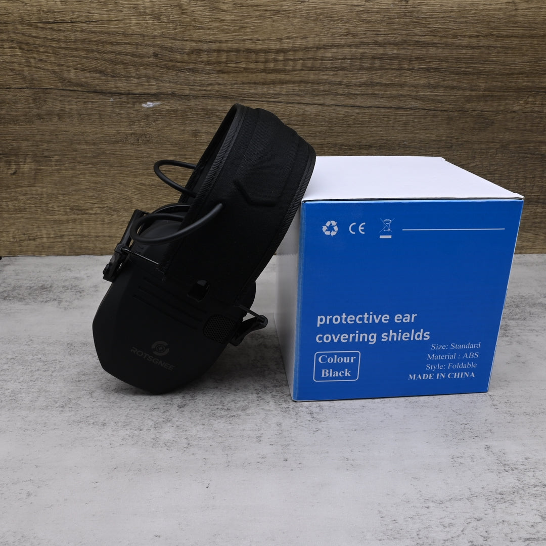 ROTSGNEE Professional Protective Ear Covering Shields Noise Reduction Safety Ear Muffs Foldable Sound Protection Equipment