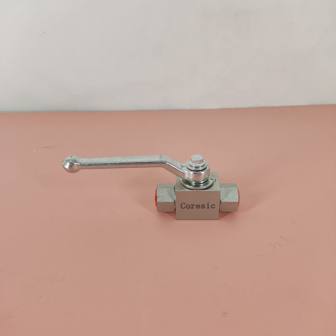 Coresic Carbon Steel Pneumatic Ball Valve 1/4" NPT Female Threaded DN6 Straight Welded Stainless Steel