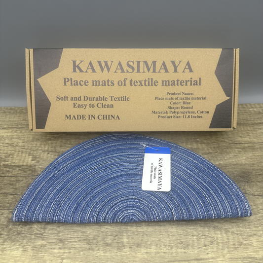 KAWASIMAYA Place Mats of Textile Material: Individual Placemats for Dining Soft Fabric Table Mats