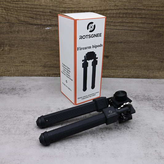 ROTSGNEE Firearm Bipods Professional Tactical Rifle Bipod Adjustable Height Quick Release Mount Hunting Shooting Support
