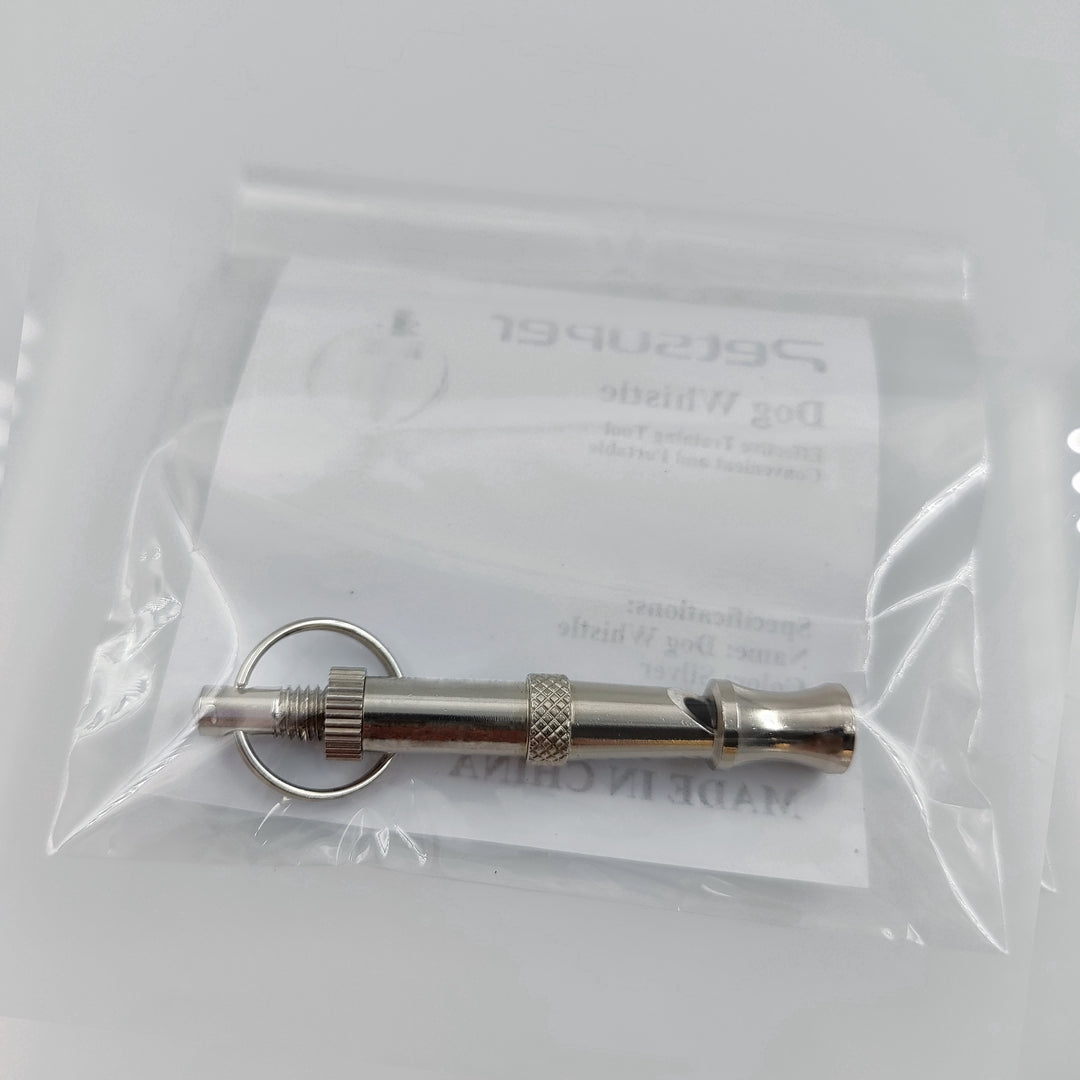 Silver Dog Whistle Professional Ultrasonic Dog Whistle to Stop Barking