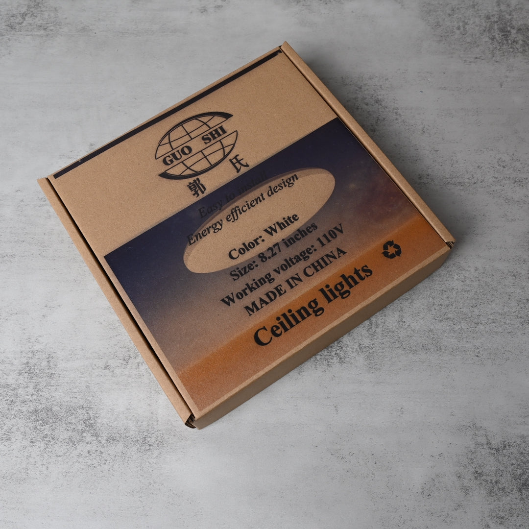 GUO SHI 12W Ultra-Bright LED Ceiling Light Modern Nordic Style Flush Mount for Living Room, Bedroom & Hallway