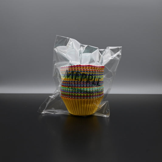 MEPPLE Premium Cupcake Molds - Oven Safe Baking Cups for Perfect Cupcakes, Easy Cleanup & Ideal for Any Occasion