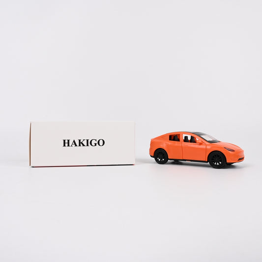 HAKIGO Orange Inertia Powered Model Cars Diecast Toy Car with Openable Doors for Kids