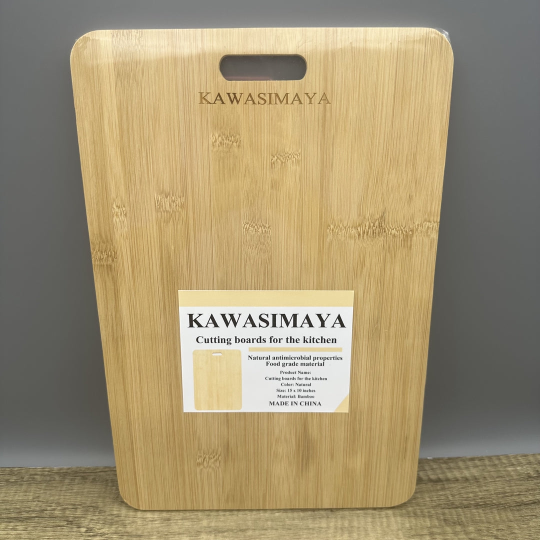 KAWASIMAYA Cutting Boards for the Kitchen Bamboo Cutting Board with Handle, Large Chopping Board for Kitchen