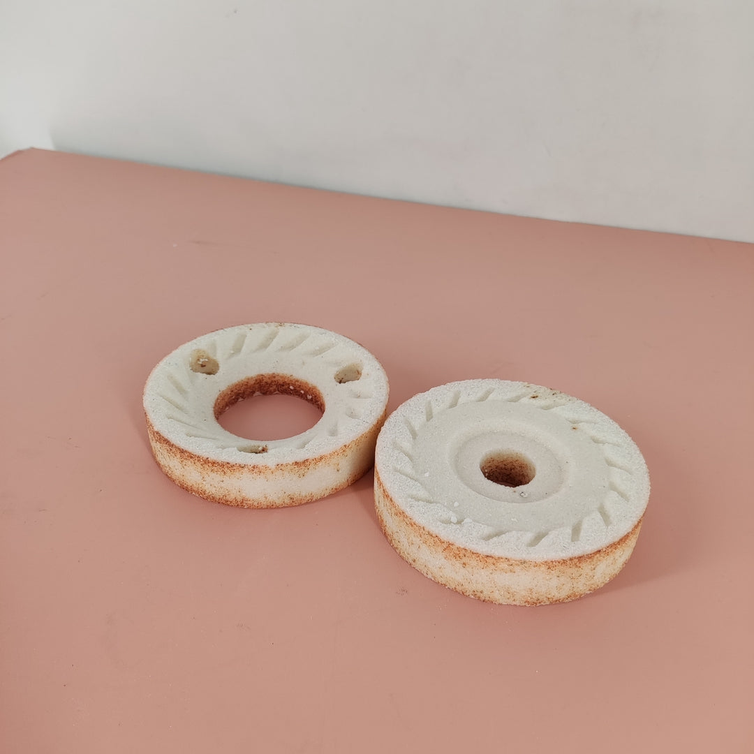 Coresic Commercial Grinder Stones for Sesame & Peanut Butter Machines - 100 & 160 Model, 6" Diameter with 1.18" Inner Circle