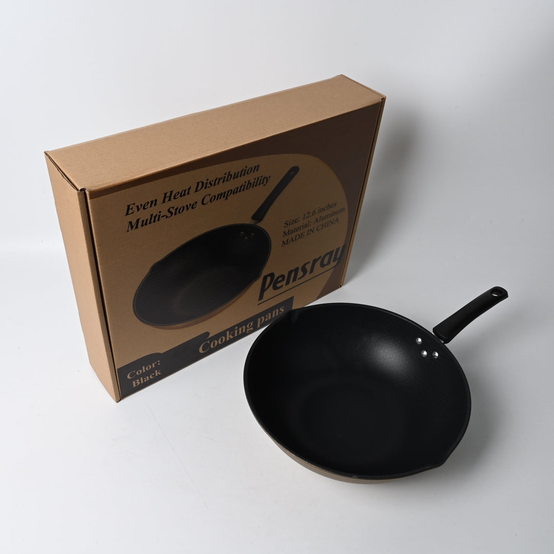 Pensray Professional Kitchen Cooking Pans Non-Stick Frying Pan Honeycomb Pattern Double-Spout Design Universal Cooking Pans for All Stovetops