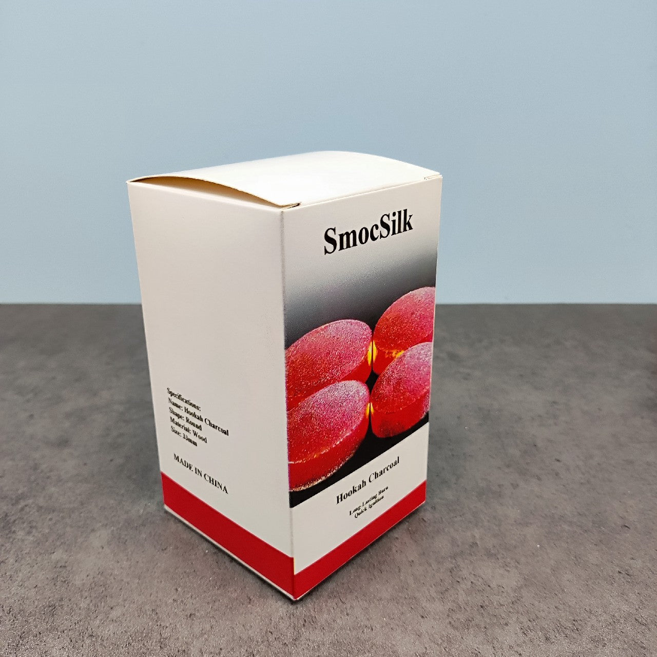 SmocSilk Premium Quality Hookah Charcoal Natural Odorless and Tasteless