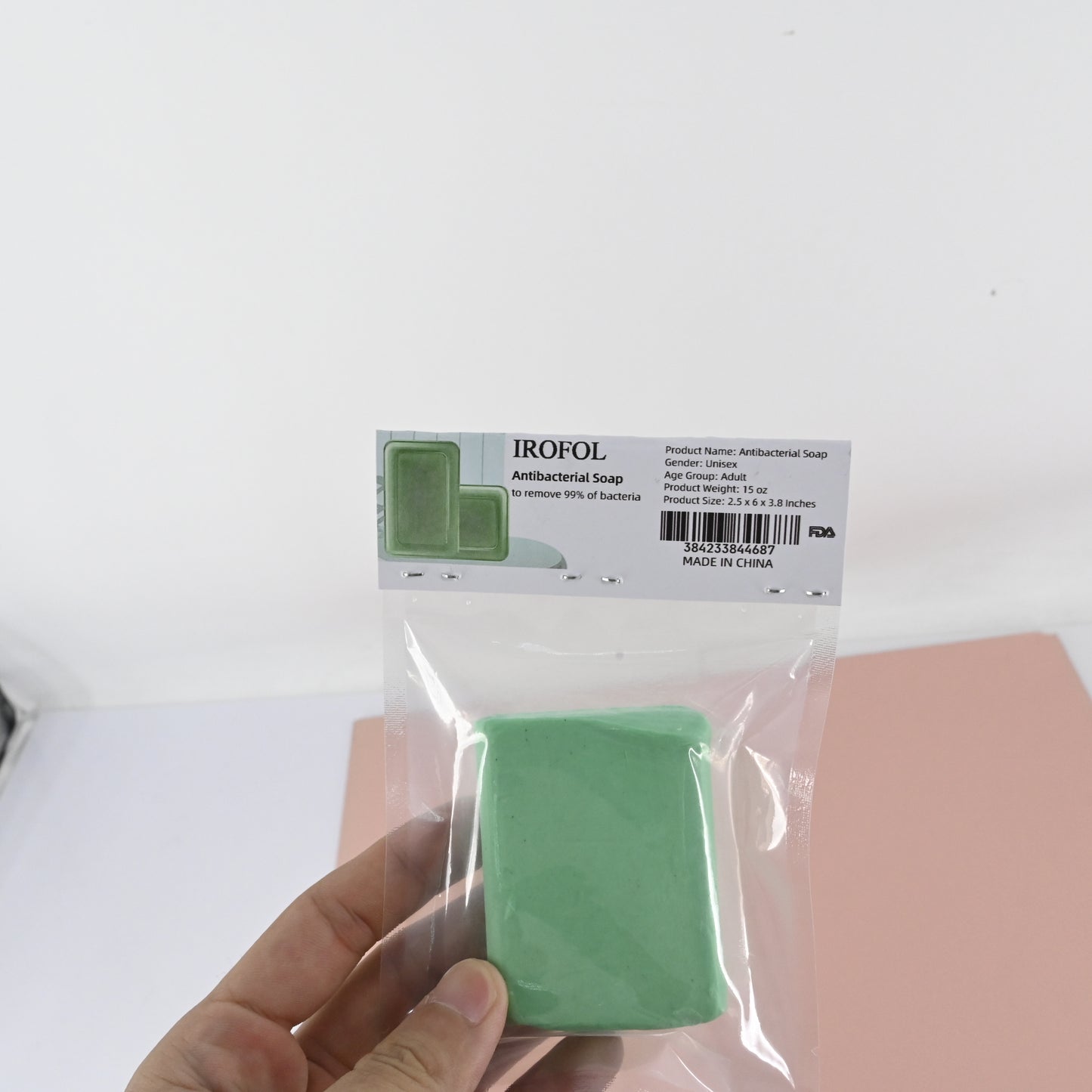 IROFOL 1PC Sulfur Soap Antibacterial Disinfecting Treat Skin Sulfur Soap Shower Soap