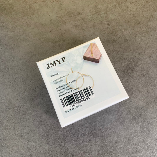 JMYP Alloy Round Earring in Gold for Woman