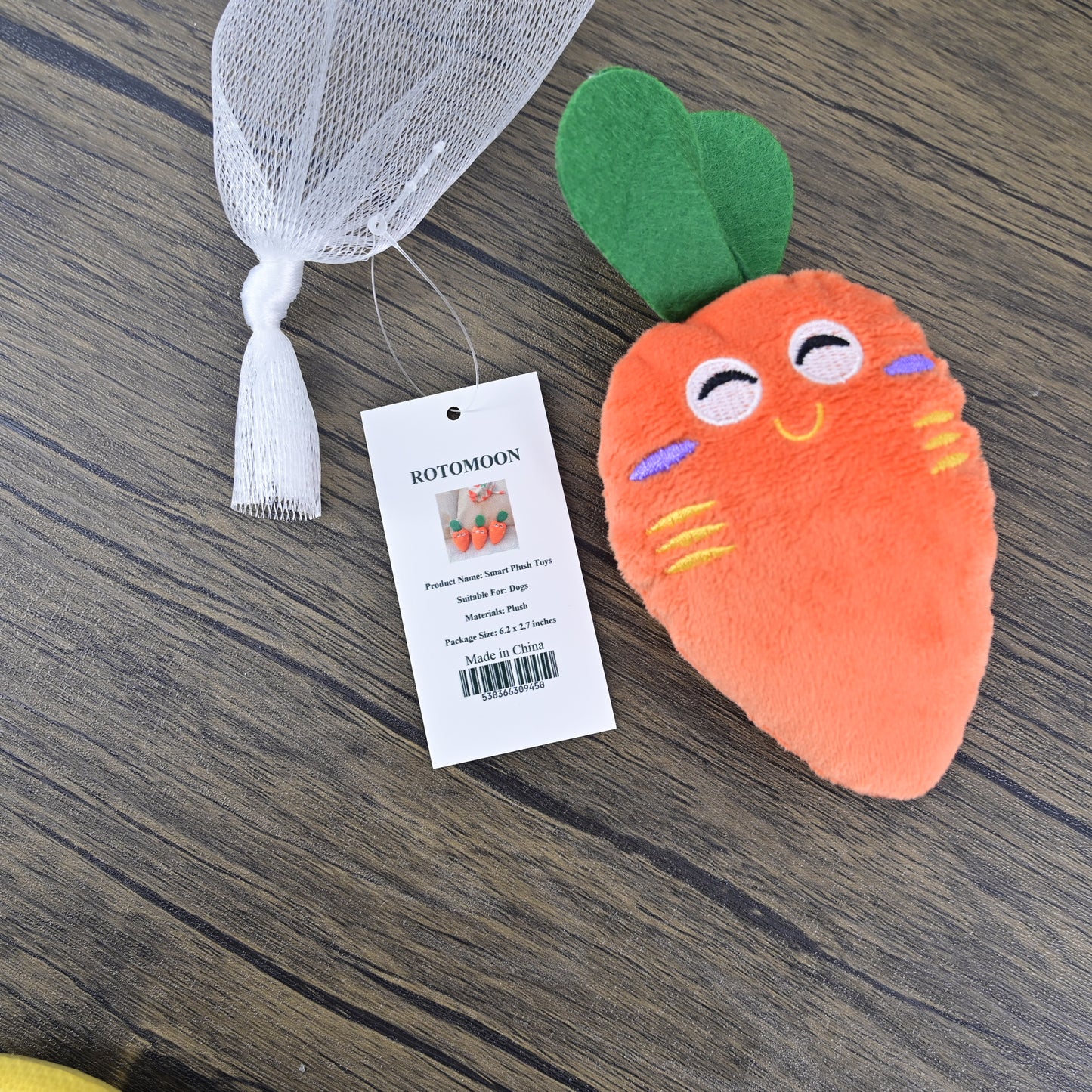 ROTOMOON Smart Plush Toys Plush Squeaky Toy Bite-Resistant Dog Chew Toy