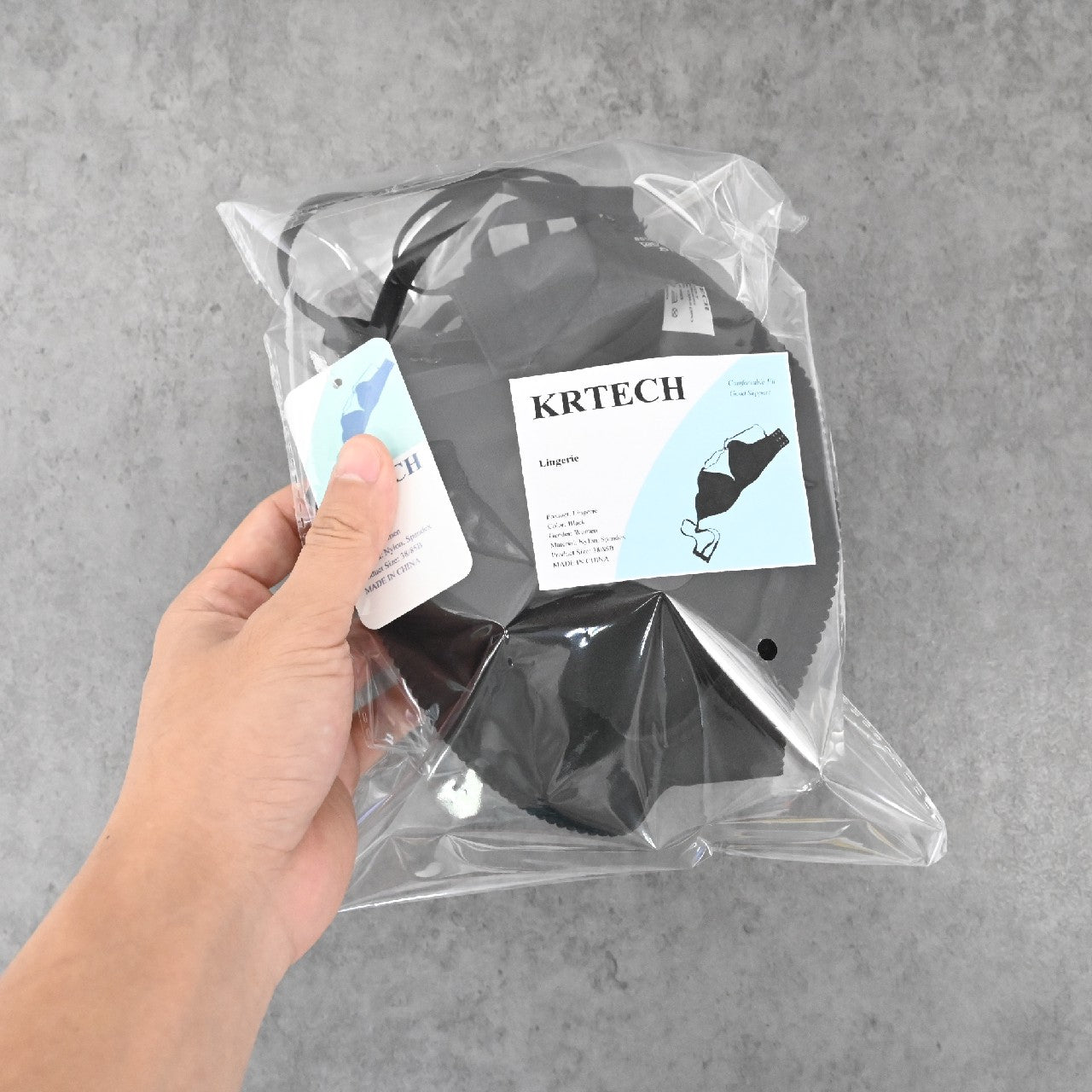 KRTECH Black High Quality Lingerie Smart & Sexy Women's Lingerie