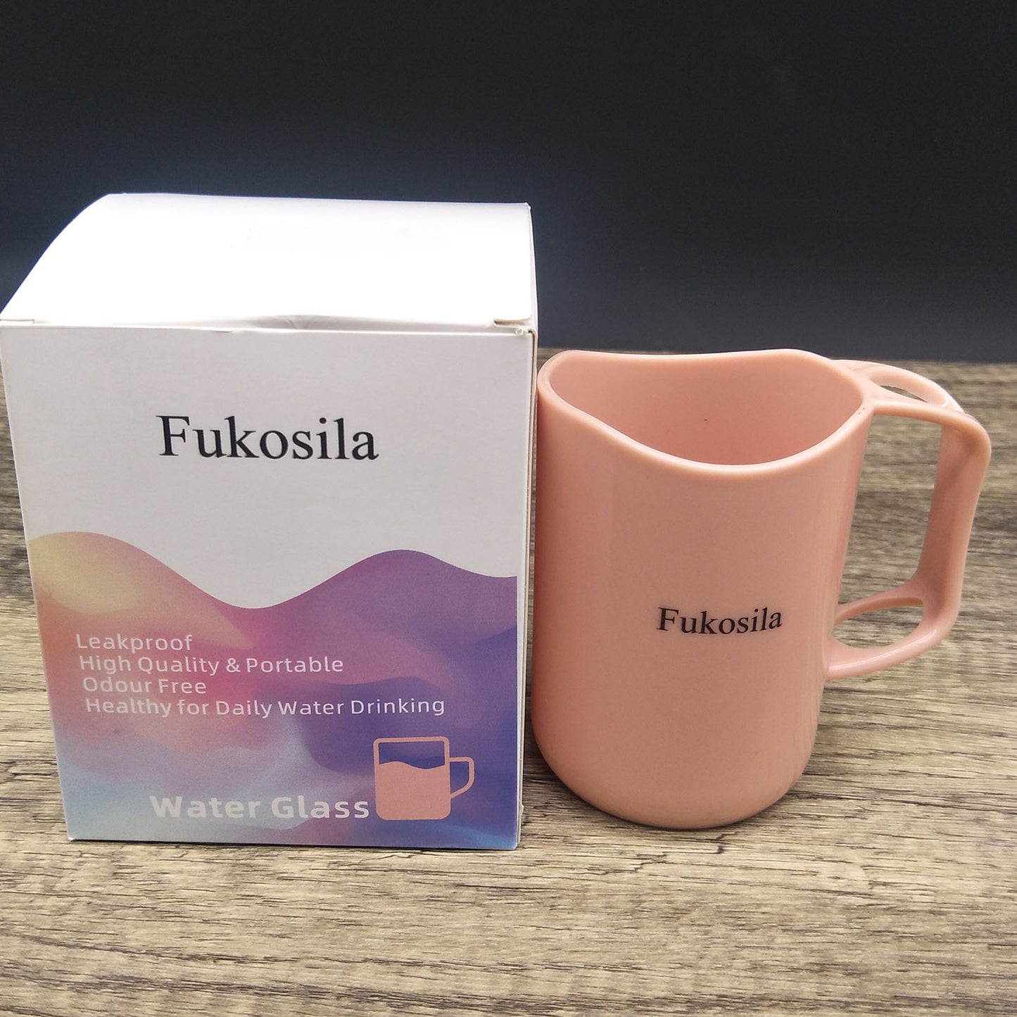 Fukosila Plastic Mugs Cup for offee in Pink