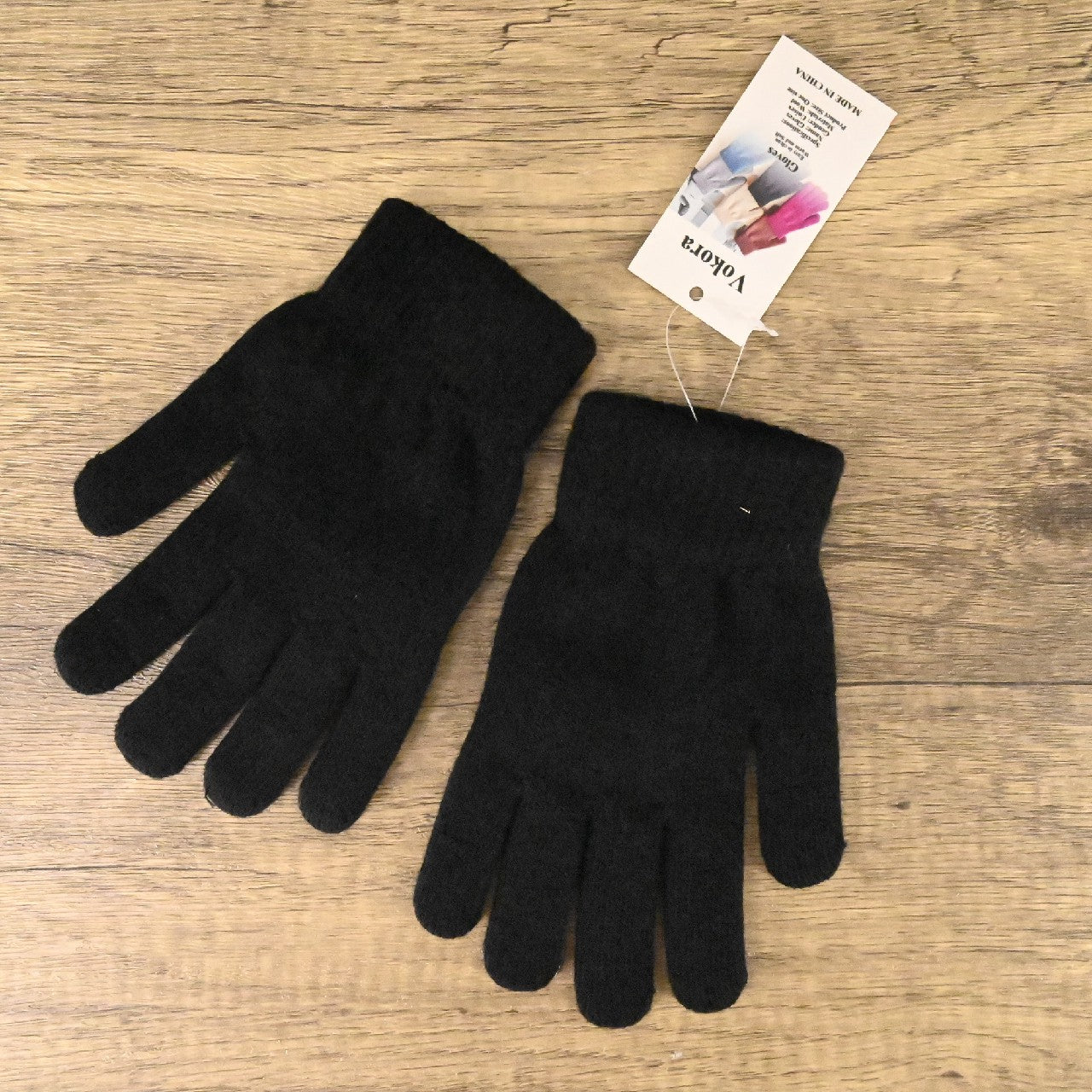 Vokora Women Men Knitted Woolen Gloves Winter Full Finger Mittens