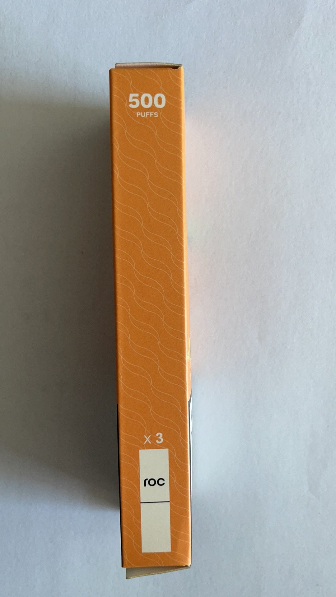 roc Light Nicotine mango Flavor Content E-cigarettes in yellow