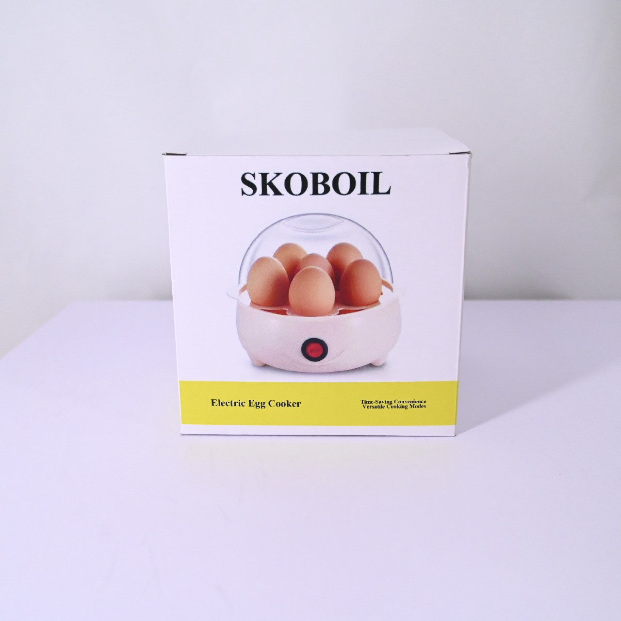 SKOBOIL Auto Shut Off Single Stack Electric Egg Cookers and Poacher for Home Use