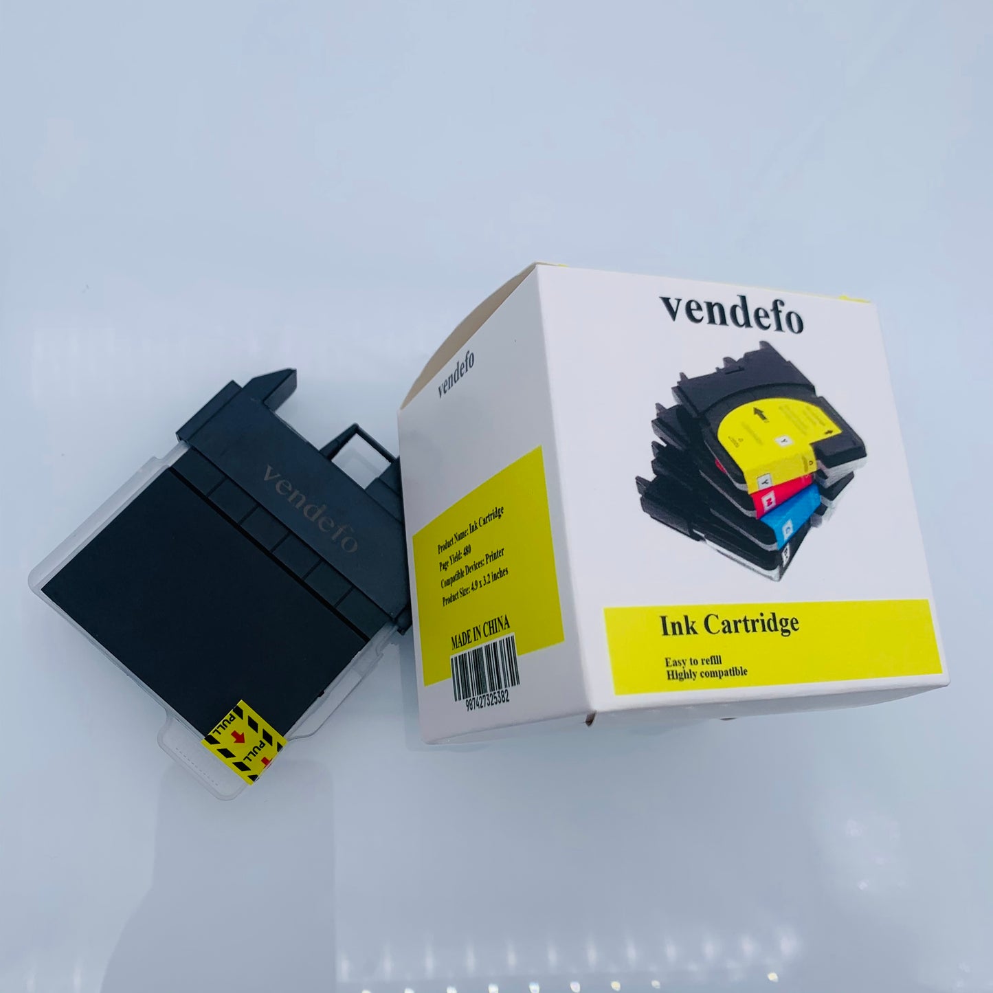 vendefo Printers Ink Cartridges Suited for MFC-J265W MFC-J410 J415W LC975BK 985, Black
