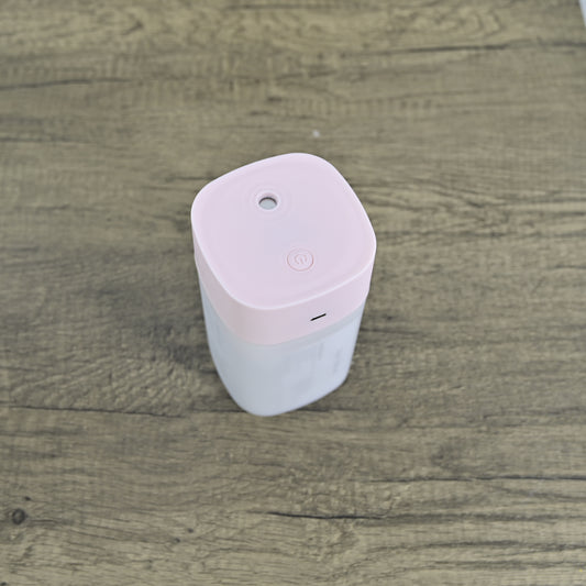 coospider-repta USB Humidifier, Colorful Light 400ml Humidifier, Large Fog Volume Humidifier Pink