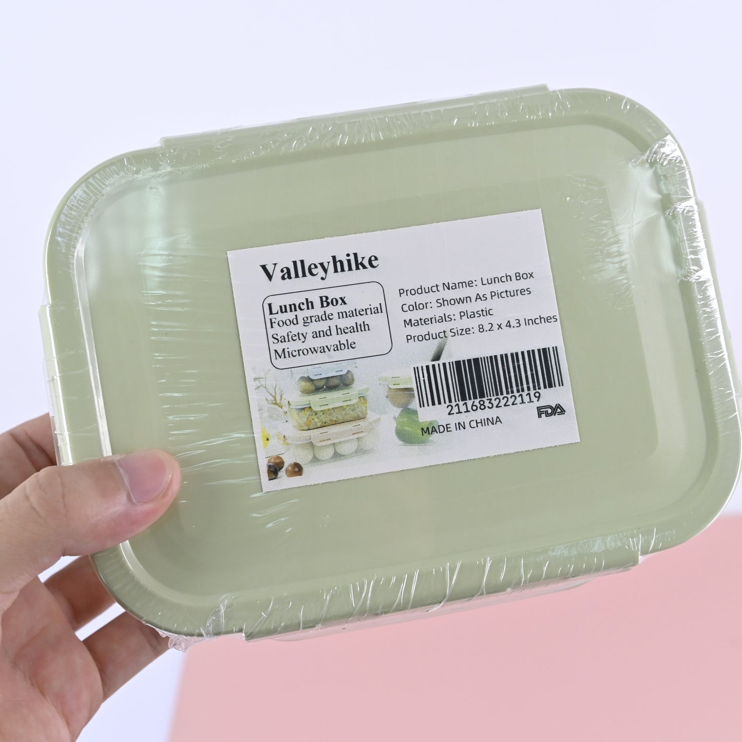 Valleyhike Plastic Bento Lunch Box Prep Containers for Adults